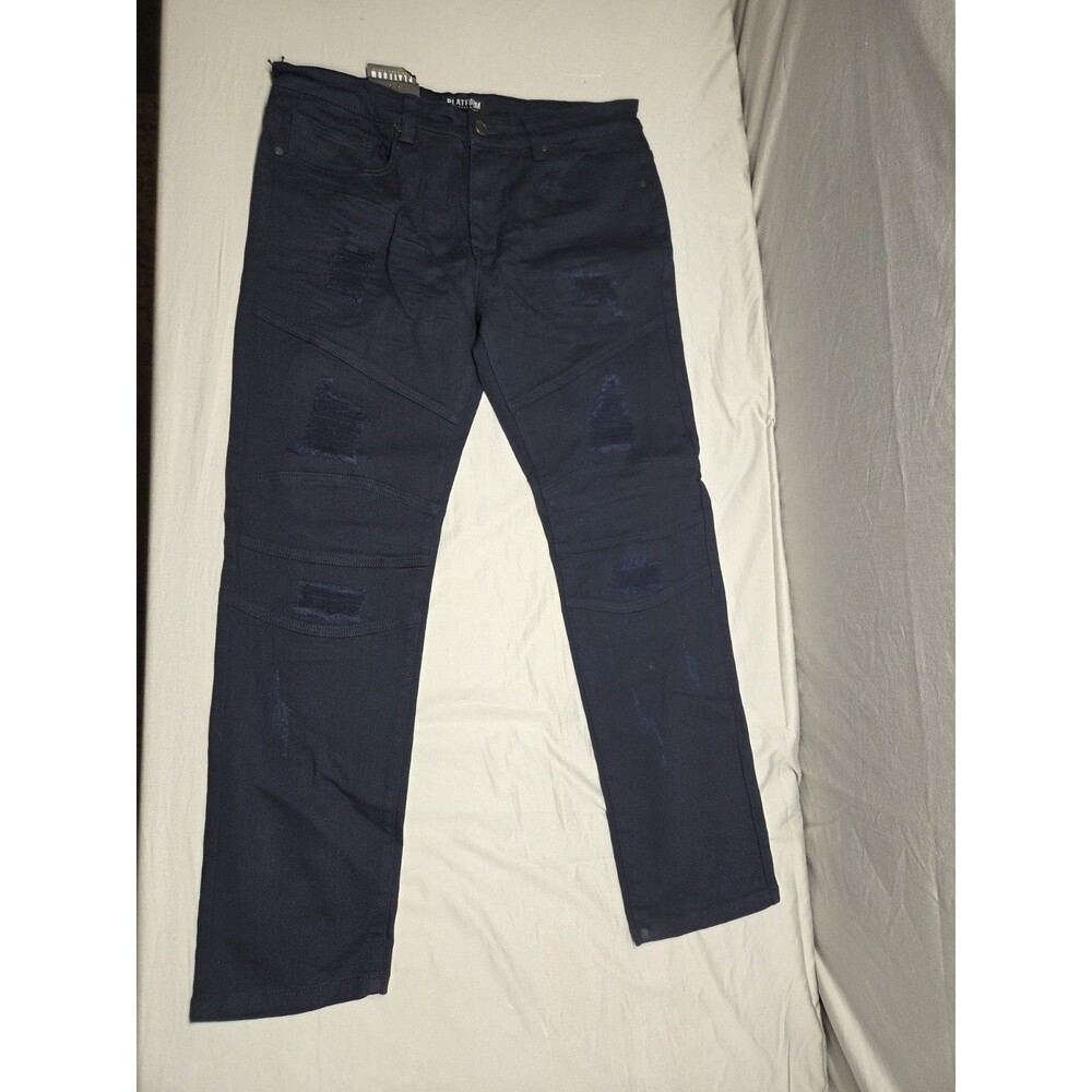 Men Slim Fit Jeans Platform New York Staff Size 38 X 32 NWT $88 MSRP
